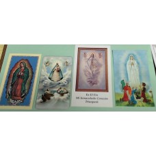 Spanish Holy Cards (paper)  Assorted